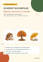 Vorschau - Stundenentwürfe - Herbst Schreibanlässe & Wortschatzkarten | 30 Bildimpulse | Deutsch Kl. 2–4 & DaZ - Deckblatt