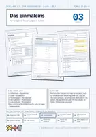 Vorschau - Arbeitsblätter - Das Einmaleins – Mathe Klasse 3/4 - Deckblatt