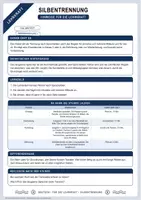 Vorschau - Arbeitsblätter - Silbentrennung | Merkblatt, Arbeitsblatt und Lösung | Deutsch Klasse 5/6 - Seite 3