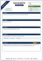 Vorschau - Arbeitsblätter - Das Adjektiv | Merkblatt, Arbeitsblatt und Lösung | Deutsch Klasse 5/6 - Seite 1