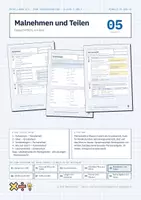 Vorschau - Arbeitsblätter - Malnehmen und Teilen – Mathe Klasse 3/4 - Deckblatt