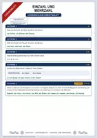 Vorschau - Arbeitsblätter - Einzahl und Mehrzahl | Merkblatt, Arbeitsblatt und Lösung | Deutsch Klasse 5/6 - Seite 2