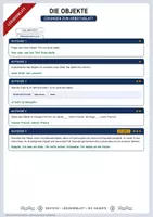 Vorschau - Arbeitsblätter - Die Objekte | Merkblatt, Arbeitsblatt und Lösung | Deutsch Klasse 6/7 - Seite 2