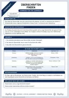 Vorschau - Arbeitsblätter - Überschriften finden | Merkblatt, Arbeitsblatt und Lösung | Deutsch Klasse 6/7 - Seite 3