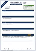 Vorschau - Arbeitsblätter - Politische Lyrik | Merkblatt, Arbeitsblatt und Lösung | Deutsch Klasse 9/10 - Seite 1