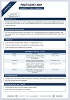 Vorschau - Arbeitsblätter - Politische Lyrik | Merkblatt, Arbeitsblatt und Lösung | Deutsch Klasse 9/10 - Seite 3