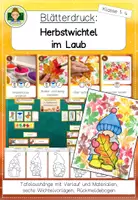 Vorschau - Stundenentwürfe - Kunst im Herbst: Herbstwichtel mit Blätterdruck (Grundschule Kunst 1-4) - Seite 1