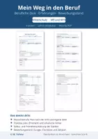 Vorschau - Arbeitsblätter - Mein Weg in den Beruf – Berufsorientierung Klasse 9/10: Ziele, Erfahrungen, Bewerbungsstand - Deckblatt