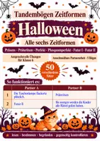 Vorschau - Arbeitsblätter - Tandembögen - Zeitformen - Halloween - Deckblatt