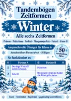 Vorschau - Arbeitsblätter - Tandembögen - Zeitformen - Winter - Deckblatt