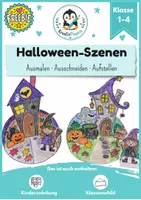 Vorschau - Mal- und Bastelvorlagen - Freebie Halloween basteln Kunst Grundschule – 3D Halloween-Szenen | Bastelvorlagen - Deckblatt
