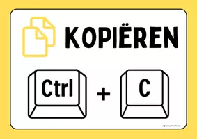 Voorbeeld - Posters Sneltoetsen toetsenbord - Pagina 1