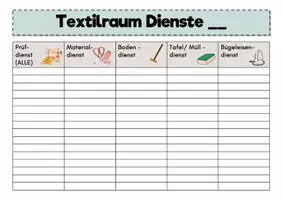 Vorschau - Poster - AES Ämterpläne für Lernküche und Textilraum - Seite 2