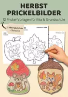 Vorschau - Mal- und Bastelvorlagen - Prickelbilder Herbst für Kita & Grundschule | 12 Prickelvorlagen Herbst | Fensterdeko, Feinmotorik & Basteln - Deckblatt