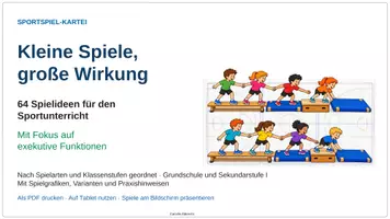 Vorschau - Stundenentwürfe - 64 Sportspiele – Kleine Spiele, große Wirkung! - Seite 1