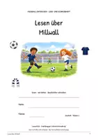 Vorschau - Arbeitsblätter - Millwall: Fußball Leseheft und Schreibheft mit Silben, Satzbau, Textverständnis, Arbeitsblättern und Lösungen - Seite 1