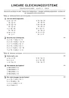 Vorschau - Arbeitsblätter - Übungsaufgaben Lineare Gleichungssysteme Mathematik 8 Gymnasium - Seite 3