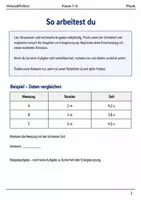 Vorschau - Arbeitsblätter - Basisscreening Physik Sicherheit Klasse 7–8 - Seite 1