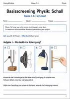 Vorschau - Arbeitsblätter - Physik Basisscreenings Klasse 7–8 Bundle - Seite 1