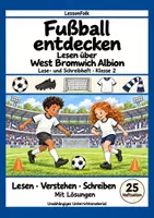 Vorschau - Arbeitsblätter - West Bromwich Albion: Fußball Leseheft und Schreibheft mit Silben, Satzbau, Textverständnis, Arbeitsblättern und Lösungen - Deckblatt