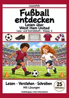 Vorschau - Arbeitsblätter - West Ham United: Fußball Leseheft und Schreibheft mit Silben, Satzbau, Textverständnis, Arbeitsblättern und Lösungen - Deckblatt