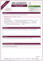 Vorschau - Arbeitsblätter - Diktat: Das Echo im Tal | Diktattext, Lückentext, Fehlersuche und Lösung | Klasse 7/8 - Seite 1