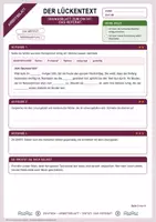 Vorschau - Arbeitsblätter - Diktat: Das Referat | Diktattext, Lückentext, Fehlersuche und Lösung | Klasse 7/8 - Seite 1