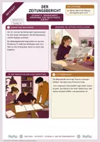 Vorschau - Arbeitsblätter - Zeitungsbericht schreiben: Überschrift, Vorspann und Zitat | Unterrichtsstunde mit Materialtext, Arbeitsblättern und Lösungen | Deutsch Klasse 6/7 - Seite 1