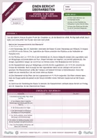 Vorschau - Arbeitsblätter - Bericht überarbeiten mit Checkliste | Unterrichtsstunde mit Materialtext, Arbeitsblättern und Lösungen | Deutsch Klasse 6/7 - Seite 3