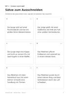 Vorschau - Arbeitsblätter - Bilder und Sätze zuordnen | Lesespiel für die 3. Klasse - Seite 3