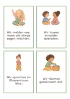 Vorschau - Bildkarten - Wochenziel Karten Grundschule: 36 Wir-Ziele für die Klasse mit Reflexionsblatt, Klasse 1 und 2 - Seite 2