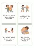 Vorschau - Bildkarten - Wochenziel Karten Grundschule: 36 Wir-Ziele für die Klasse mit Reflexionsblatt, Klasse 1 und 2 - Seite 3