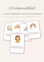 Vorschau - Bildkarten - Wochenrückblick Grundschule: 32 Reflexionskarten für den Freitagskreis, Klasse 1 und 2 - Deckblatt