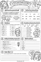 Vista previa - Hojas de trabajo - Pack de gramática - Tipos de palabras - página 3