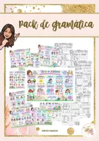 Vista previa - Hojas de trabajo - Pack de gramática - Tipos de palabras - Portada