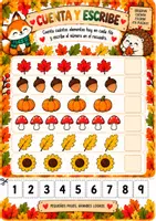 Vista previa - Hojas de trabajo - Cuadernos de otoño - Para Infantil y Primaria - página 2