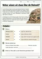 Vorschau - Stundenentwürfe - Die Steinzeit – Komplettes Unterrichtsmaterial für Klassen 4, 5, 6 | Arbeitsheft, Übungen, Lösungen & Lernkontrolle Test - Seite 2