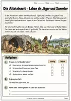 Vorschau - Stundenentwürfe - Die Steinzeit – Komplettes Unterrichtsmaterial für Klassen 4, 5, 6 | Arbeitsheft, Übungen, Lösungen & Lernkontrolle Test - Seite 3