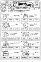 anteprima - Esercizi - WH Questions – Kit Completo di Inglese | Esercizi per la Scuola Primaria - Pagina 2
