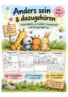 Vorschau - Arbeitsblätter - Anders sein & dazugehören- Ethik Klasse - Deckblatt