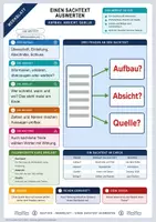 Vorschau - Merkblätter - Lernzettel Einen Sachtext auswerten | Merkblatt kompakt | Deutsch Klasse 8/9 - Deckblatt