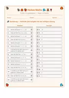 Vorschau - Arbeitsblätter - Herbst-Mathe: Knobel- & Logikaufgaben für Klasse 2–4 - Seite 1