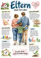 Vorschau - Arbeitsblätter - Lernplakat + Arbeitsblätter zum Thema "Eltern" + Lösung & MP3 + - Deckblatt