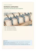 Vorschau - Unterrichtsreihen - Sortieren und Suchen | Informatik Klasse 7–9 mit Kärtchen ohne Computer - vierfach differenziert inkl. eigener Förderversion / DaZ-Version - Seite 1