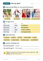 Vorschau - Arbeitsblätter - Bildbeschreibung Teil 2 mündliche Prüfung DaF Deutsch B1 - Deckblatt