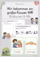 Vorschau - Arbeitsblätter - Wir bekommen ein großes Klassen WIR (Klassengemeinschaft stärken) - Deckblatt