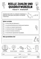 Vorschau - Arbeitsblätter - Reelle Zahlen & Quadratwurzeln | Klasse 9 - Seite 1
