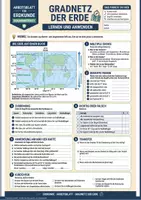 Vorschau - Arbeitsblätter - Gradnetz der Erde - Breiten- und Längengrade am Globus - Merkblatt und Arbeitsblatt mit Lösungen - Erdkunde Klasse 6/7 - Seite 1