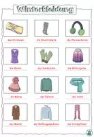 Vorschau - selbst erstellte Cliparts/Grafiken - Winterkleidung - Symbole zum Einkleben fürs Vokabelheft - DaZ - Seite 3