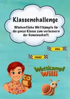 Vorschau - Spiele - Klassenchallanges mit Schnecke Willi - Deckblatt